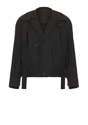 Homme Plisse Issey Miyake Parachute Turtle Neck Jacket in Black - Black. Size 3 (also in ).