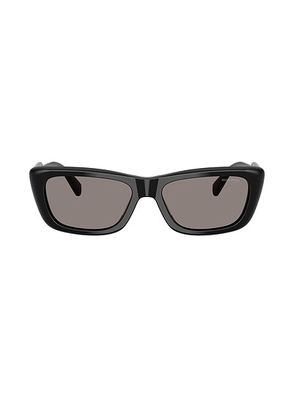 Miu Miu Rectangular Sunglasses in Black - Black. Size all.