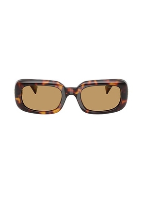 Miu Miu Rectangular Sunglasses in Brown - Brown. Size all.