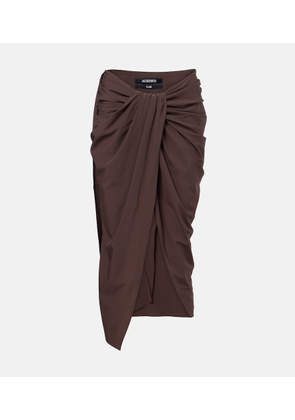 Jacquemus Pareo draped beach cover-up