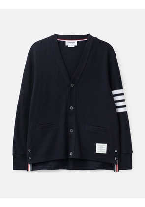 Textured Pique 4-Bar Cardigan