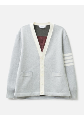 Crest Intarsia Jacquard 4-Bar Rugby Fit Cardigan