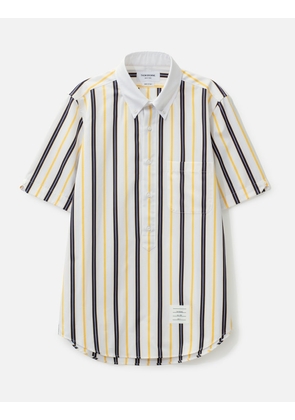 Repp Stripe Poplin Short Sleeve Shirt