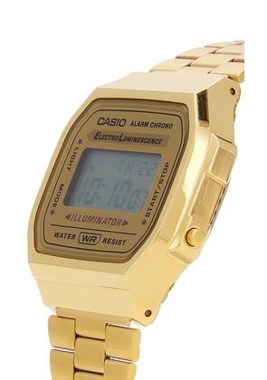 Casio Vintage A168 Series Watch in Metallic Gold.