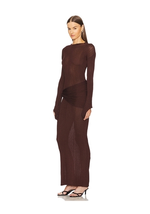 Aya Muse Steren Dress in Chocolate. Size L. Also in XXS.
