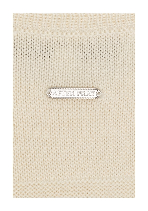 After Pray Damier Sleeveless Knit Top in Cream. Size M. Also in S.