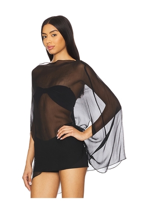 BUCI Ibis Poncho Top Set in Black. Size XS/S. Also in M/L.