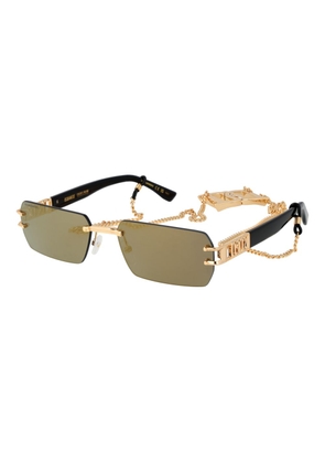 Dsquared² Gold Metal Sunglasses