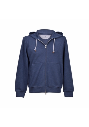Brunello Cucinelli Blue Cotton Sweatshirt - XS