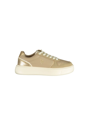 U.S. POLO ASSN. Beige Polyurethane Women's Sneaker - EU35/US5