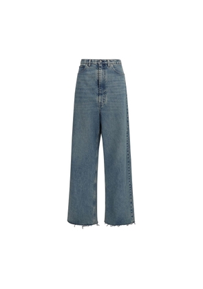 Maison Margiela Blue Cotton High-Waisted Jean - 26
