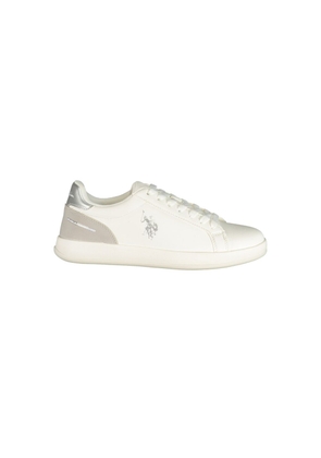 U.S. POLO ASSN. 'White Polyurethane Women's Sneaker' - EU35/US5