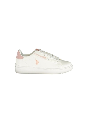 U.S. POLO ASSN. White Polyurethane Women's Sneaker - EU35/US5
