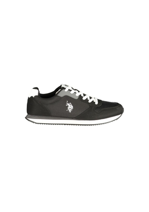 U.S. POLO ASSN. Black Polyurethane Men's Sneaker - EU40/US7