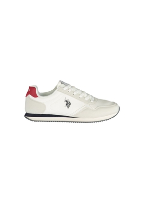 U.S. POLO ASSN. White Polyurethane Men's Sneaker - EU40/US7