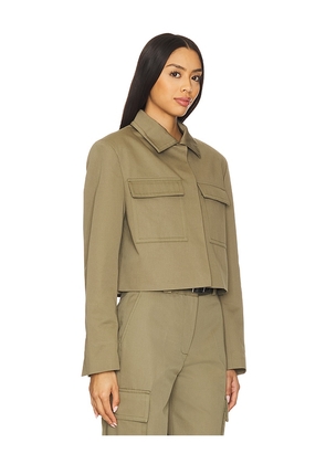 ANINE BING Dayton Jacket in Olive. Size S. Also in L, XS.