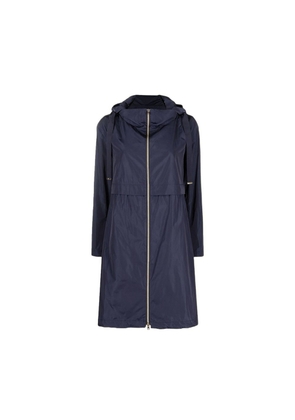 Herno Blue Polyester Coat - 42
