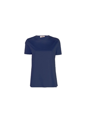 Herno Blue Cotton T-Shirt - 42
