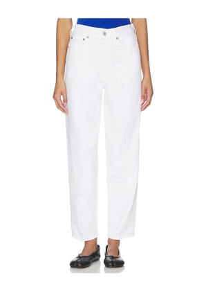 AGOLDE 80's Jean in White. Size 23. Also in 24, 25, 26, 27, 28, 29, 30, 31, 32, 33, 34.