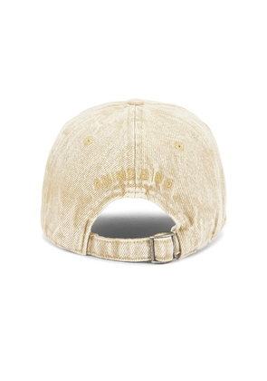ANINE BING Jeremy Baseball Cap in Yellow.