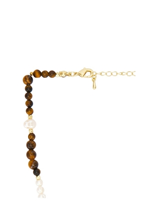 Amber Sceats Praia Necklace in Brown.