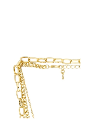 Amber Sceats Villosa Necklace in Metallic Gold.