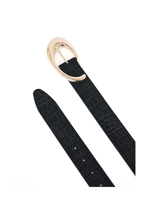 Ettika Black Croc Print Belt in Black. Size S. Also in XS, M.