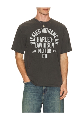 Dickies x Harley Davidson Short Sleeve Tee in Charcoal. Size S. Also in M, L, XL/1X, XXL/2X.