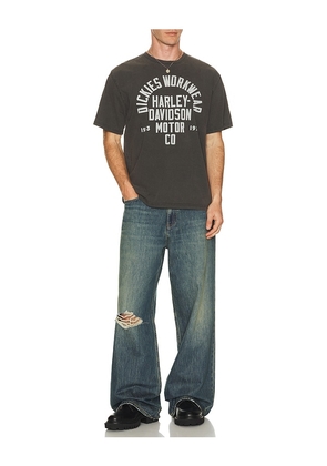 Dickies x Harley Davidson Short Sleeve Tee in Charcoal. Size S. Also in M.
