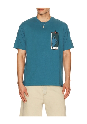 By Parra Hands Of Time T-Shirt in Blue. Size S. Also in M, L, XL/1X, XXL/2X.