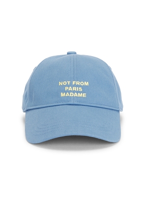 DrÃ´le De Monsieur Casquette Slogan in Blue.