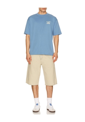 DrÃ´le De Monsieur Le T-Shirt Slogan in Blue. Size S. Also in M, L, XL/1X, XXL/2X.