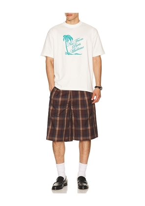 DrÃ´le De Monsieur T-Shirt Slogan Palmiers in White. Size S. Also in M, L, XL/1X, XXL/2X.