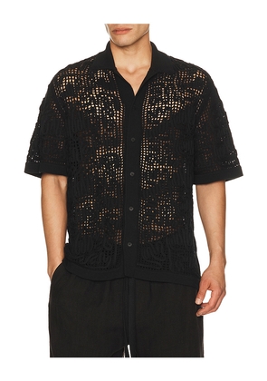 Cult Gaia Bohol Shirt in Black. Size S. Also in M, L, XL/1X.