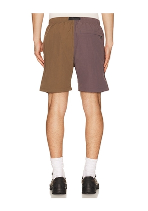 Afield Out Duotone Shorts in Brown,Navy. Size S. Also in L, M, XL/1X.
