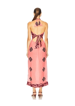 Johanna Ortiz Energetic Patterns Ankle Dress in Pink. Size 4. Also in 0, 8.