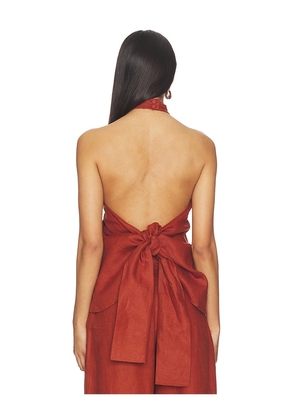 FAITHFULL Biba Halter Top in Brown. Size S. Also in XS.
