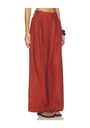 FAITHFULL Sofia Trouser in Brick. Size S. Also in XS, M.