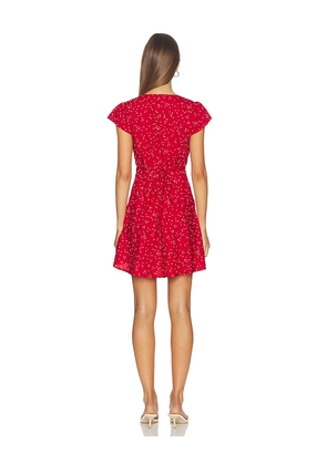 FAITHFULL Alvisa Mini Dress in Red. Size S. Also in XS, XL.