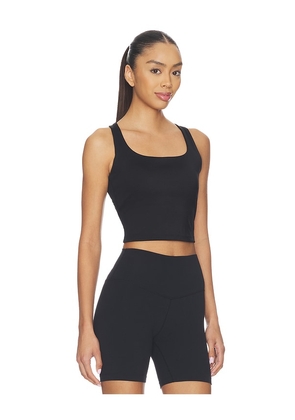 Gold Hinge Criss Cross Back Tank Top in Black. Size S. Also in XS, M, L, XL.
