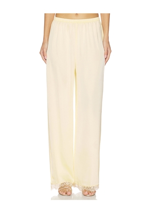 FAITHFULL THE BRAND Adnina Pant in Yellow. Size S. Also in XS, M, L, XL.