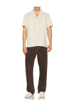 Faherty Short Sleeve Oasis Camp Shirt in Cream. Size S. Also in L, M.