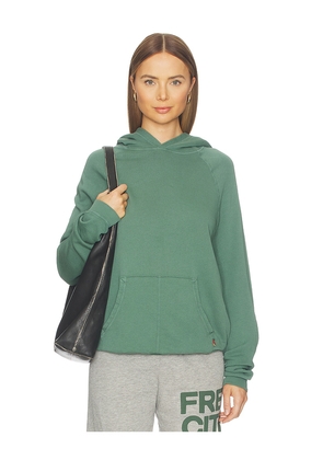 Free City Basicgoodness Fluff Hoodie in Green. Size 1. Also in 2, 3, 4.