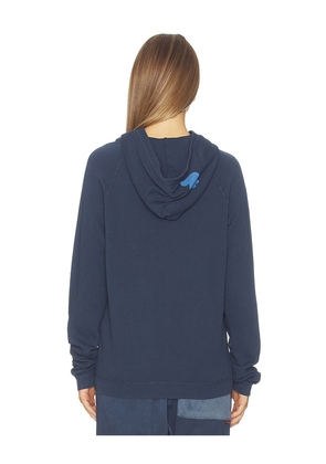 Free City Basicgoodness Fluff Hoodie in Navy. Size 1. Also in 2, 3, 4.