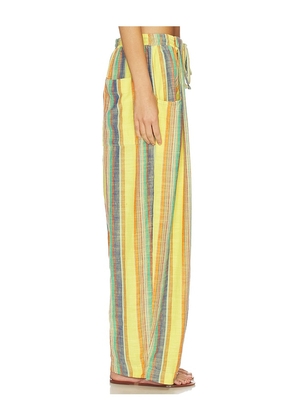 Free People Chambers Laid Back Stripe Pant in Multi. Size XS. Also in S.