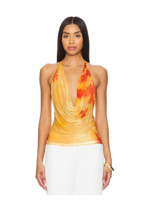 Lovers and Friends Raven Top in Orange. Size XXS. Also in L, M, S, XS.
