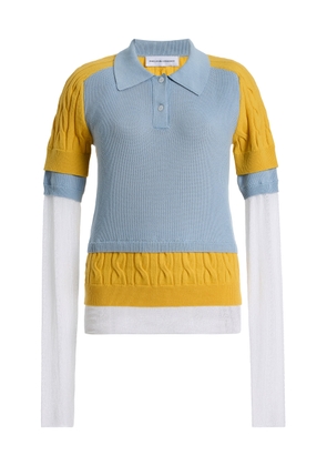 Marie Adam-Leenaerdt Polo All In Cotton-Wool Top - Moda Operandi