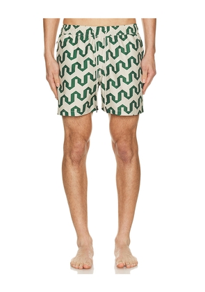 OAS Atlas Swim Short in Green. Size S. Also in L, M, XL/1X.
