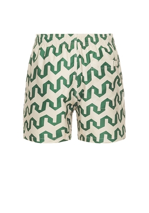 OAS Atlas Swim Short in Green. Size S. Also in M, L, XL/1X.