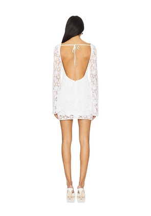 Lovers and Friends Eloise Embellished Mini Dress in White. Size XL. Also in S.
